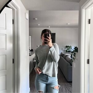 Gray Long Sleeve Sweater